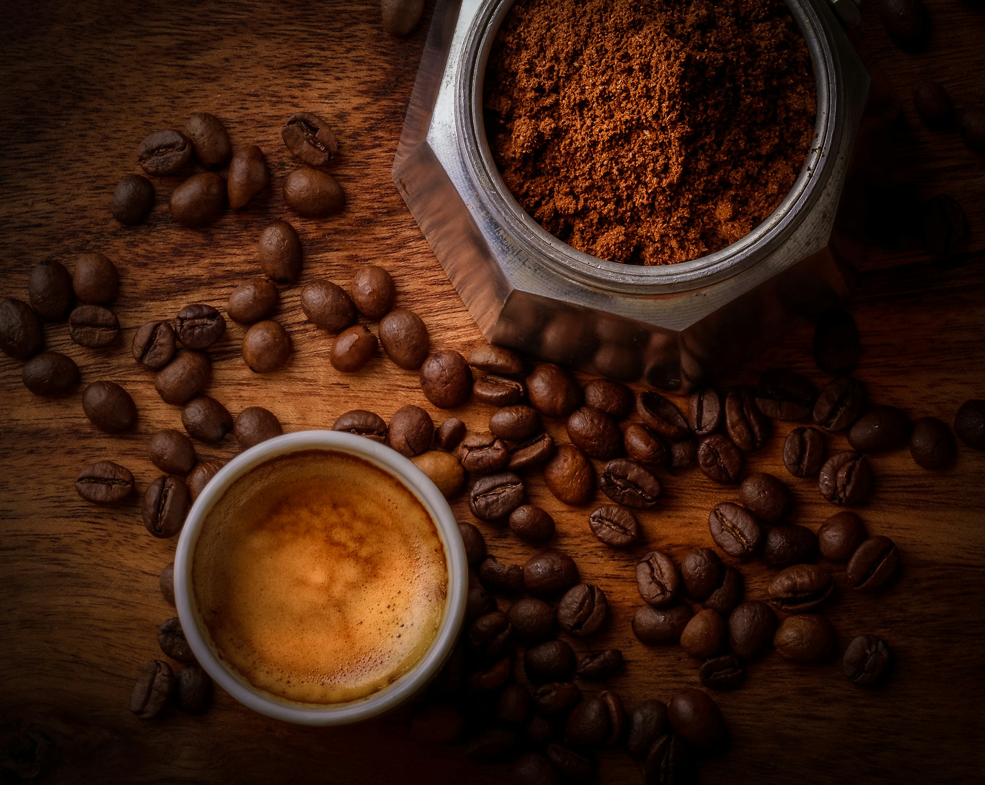 Fondo para vela de soya aroma café