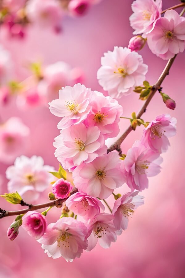 Aroma arbol de cerezo fondo